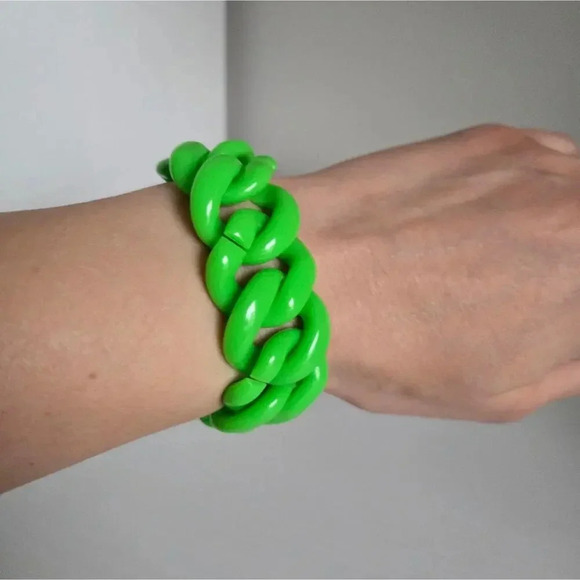 MARC BY MARC JACOBS Acrylic Turnlock Curb sz S - Picture 6 of 7